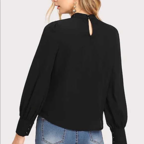 NWOT never worn black blouse - Picture 5 of 6